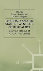 Legitimacy and the State in Twentieth-Century Africa