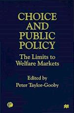 Choice and Public Policy