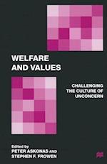 Askonas, P: Welfare and Values