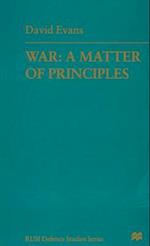 War: A Matter of Principles