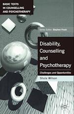 Disability, Counselling and Psychotherapy