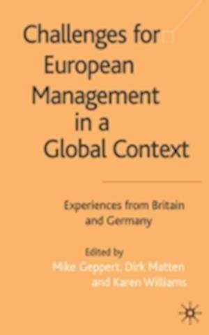 Challenges for European Management in a Global Context