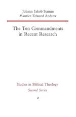 The Ten Commandments in Recent Research