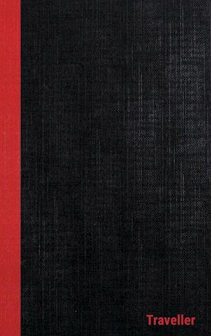Dans Traveller Casebound Hardcover Notebooks, 6 X 9, Black/Red, 108 Ruled Pages