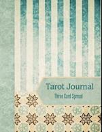 Tarot Journal Three Card Spread - Sage Stripe 
