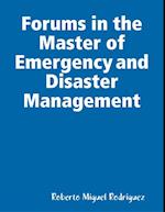 Forums in the Master of Emergency and Disaster Management