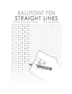 Ballpoint Pen Straight Lines Drawing Practice Copybook