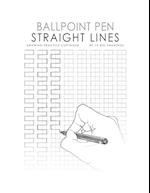 Ballpoint Pen Straight Lines Drawing Practice Copybook