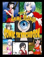 Blank Anime Manga Comic Sketchbook 