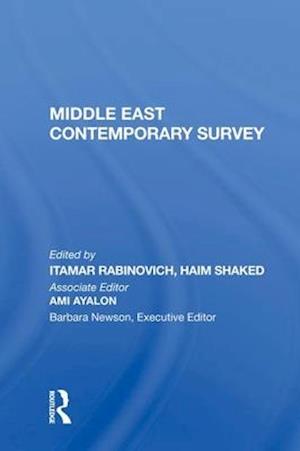 Middle East Contemporary Survey, Volume Xi, 1987