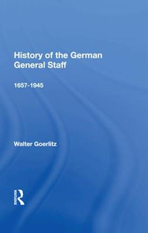 History of the German General Staff