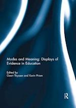 Modes and Meaning: Displays of Evidence in Education