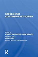 Middle East Contemporary Survey, Volume Xi, 1987