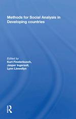 Methods For Social Analysis In Developing Countries