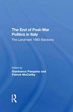 The End of Post-War Politics in Italy
