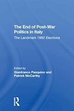 The End of Post-War Politics in Italy