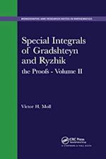 Special Integrals of Gradshteyn and Ryzhik