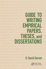 Guide to Writing Empirical Papers, Theses, and Dissertations