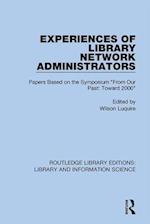 Experiences of Library Network Administrators