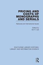 Pricing and Costs of Monographs and Serials