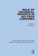 Role of Technical Reports in Sci-Tech Libraries