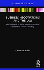 Business Negotiations and the Law