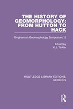The History of Geomorphology