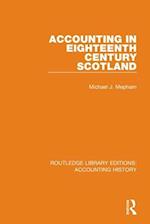 Accounting in Eighteenth Century Scotland