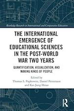 The International Emergence of Educational Sciences in the Post-World War Two Years
