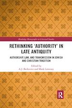 Rethinking ‘Authority’ in Late Antiquity