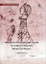 Manuscript Inscriptions in Early English Printed Music