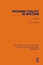 Housing Policy in Britain