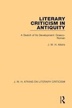 Literary Criticism in Antiquity