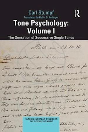 Tone Psychology: Volume I