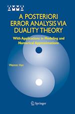 A Posteriori Error Analysis Via Duality Theory