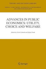 Advances in Public Economics: Utility, Choice and Welfare