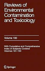 Reviews of Environmental Contamination and Toxicology 190