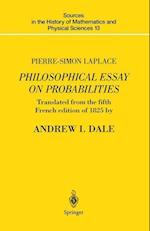 Pierre-Simon Laplace Philosophical Essay on Probabilities