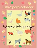 Libro para colorear Animales de granja