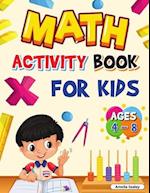 Math Activity Book for Kids Ages 4-8