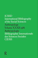 IBSS: Anthropology: 1986 Vol 32