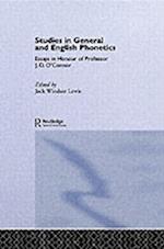 Studies in General and English Phonetics
