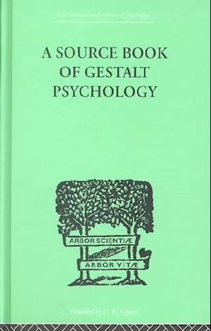 A Source Book Of Gestalt Psychology