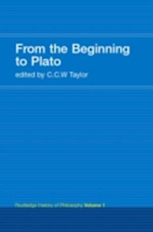 From the Beginning to Plato