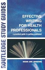 Effective Writing for Health Professionals