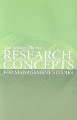Research Concepts for Management Studies
