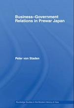 Business-Government Relations in Prewar Japan