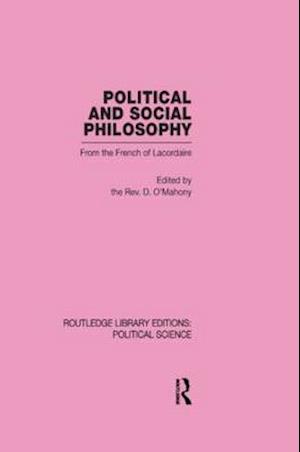 Political and Social Philosophy