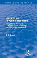 Lectures on Psychical Research (Routledge Revivals)