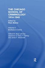 CHICAGO SCHOOL CRIMINOLOGY Volume 5